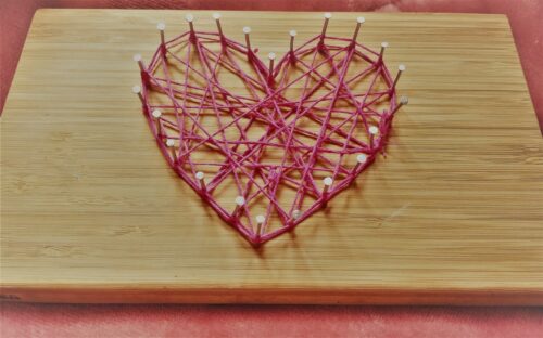 Simple String Art Ideas: Lovely Heart - Posimagine