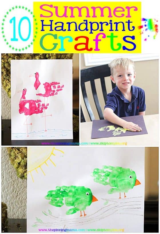 10 Summer Handprint Crafts • The Pinning Mama