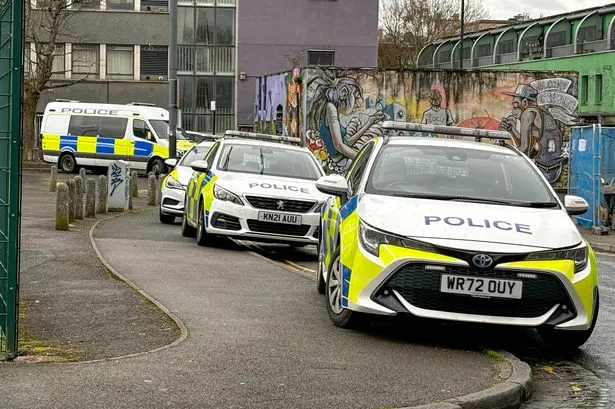 Police in attendance on Prince's Street Bristol