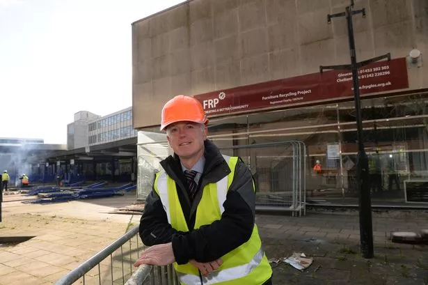 Demolition of the old bus station and Grosvenor House building. Archaeological work will also take place to potentially uncover the city's missing Whitefriars monastery and parts of the original Roman city Glevum as well as a medieval and possible Saxon settlement. Gloucester City Councillor Paul James (C, Longlevens), leader of Gloucester City Council.