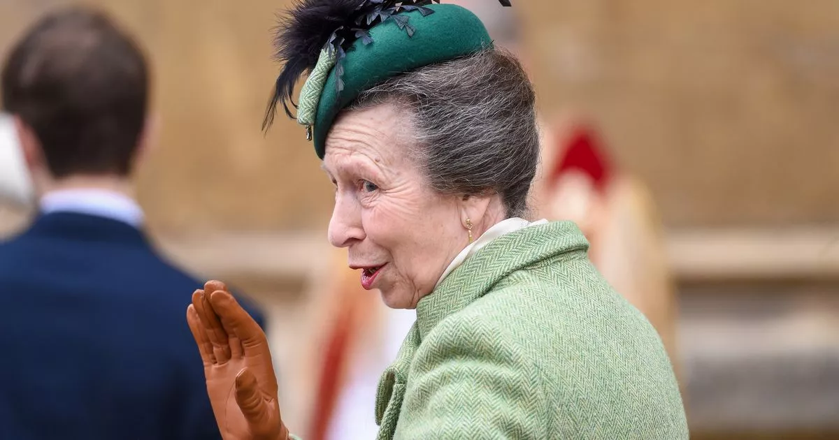 Princess Anne attends the Easter Mattins Service