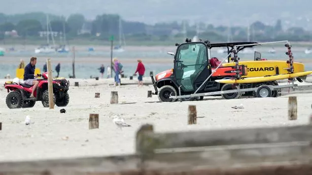 Emergency services on West Wittering beach