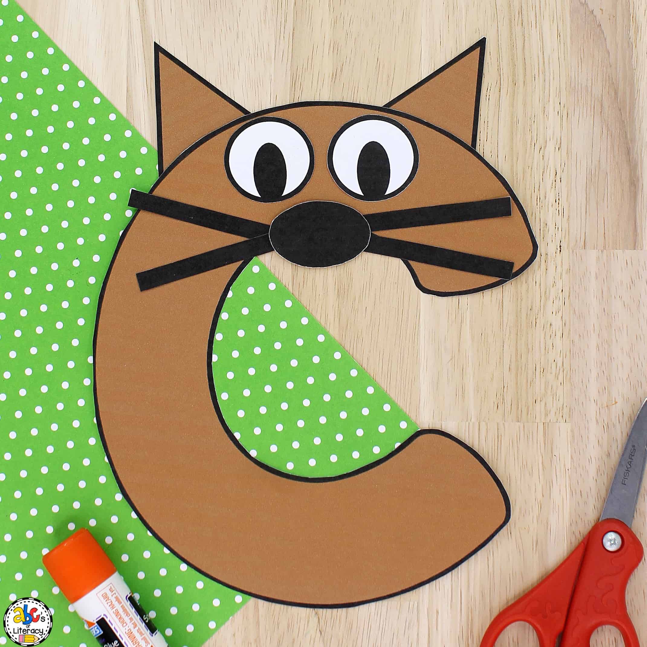 Letter c Cat Craft: Letter Recognition Craft for Preschoolers