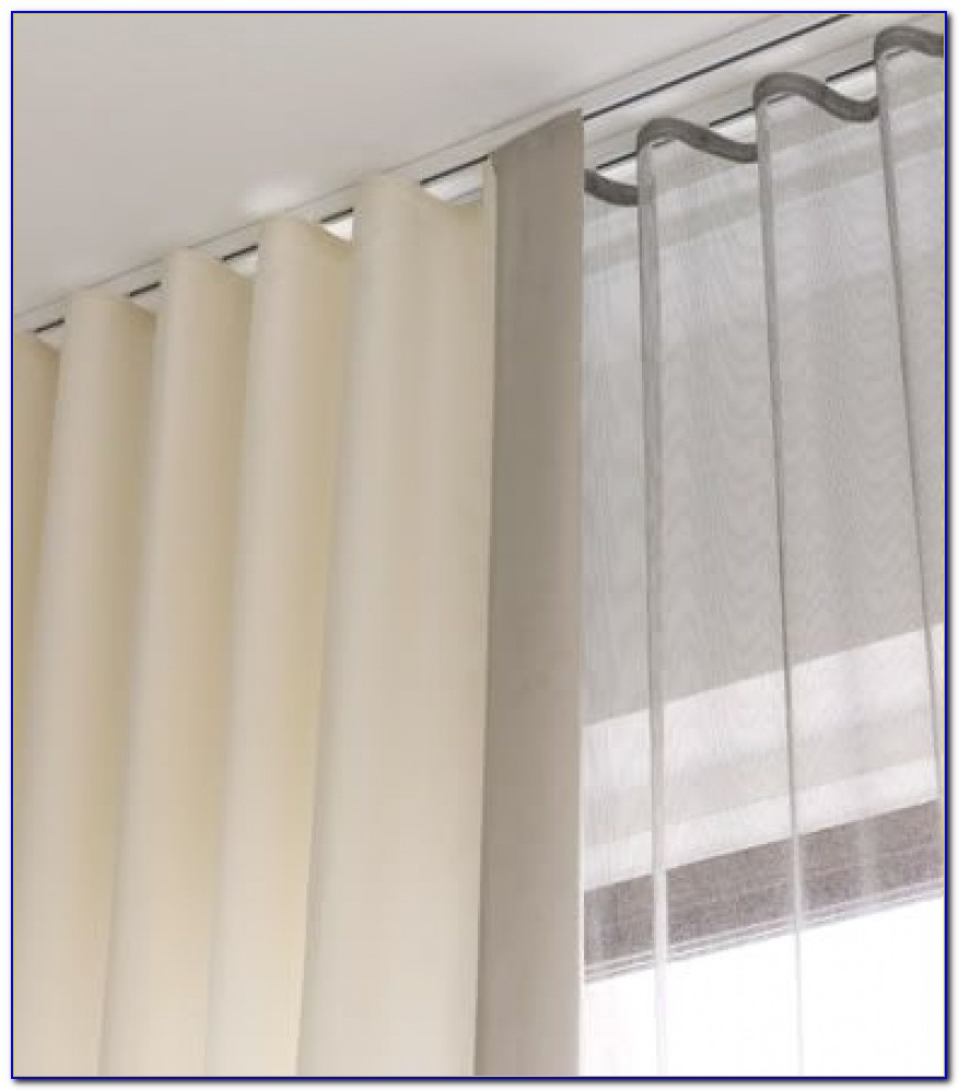 Flexible Curtain Track Ceiling Mount