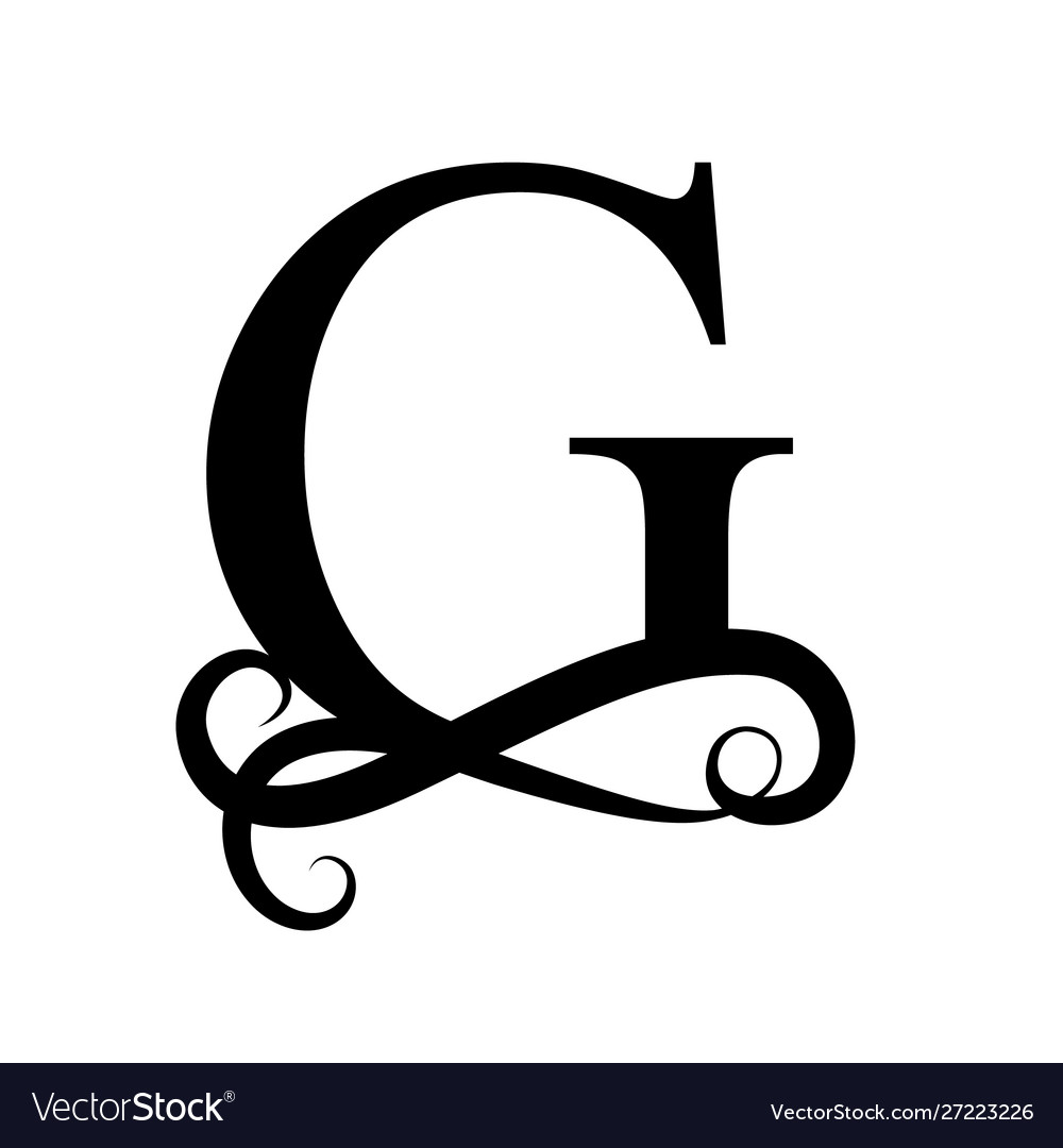 Cursive Capital G Font Letter