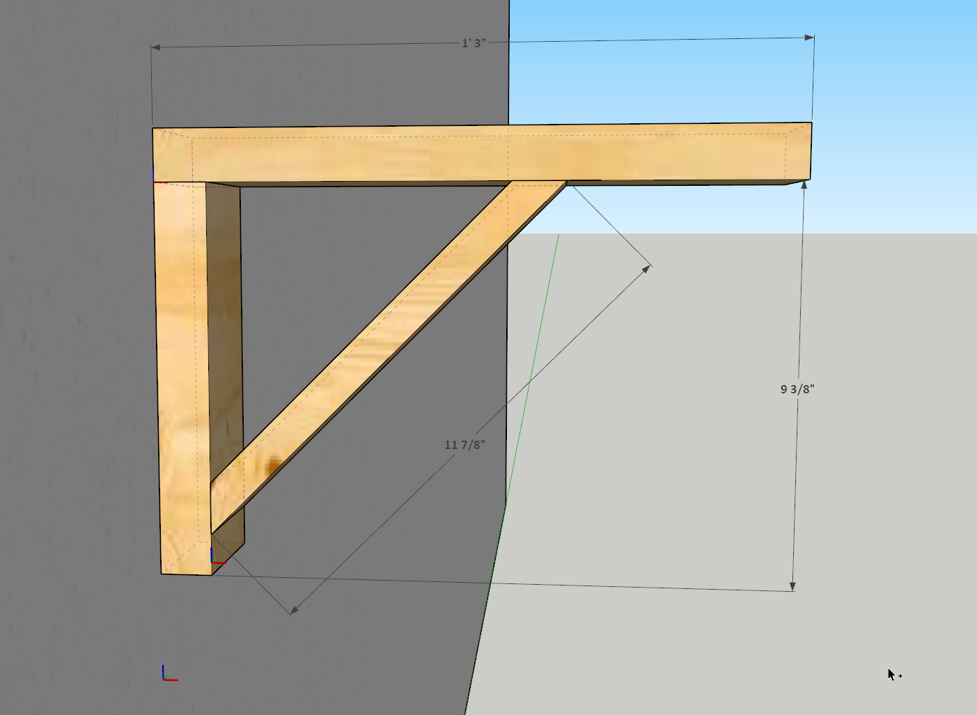 2x4 Shelf Brackets Simple Joinery/Math question by bmilcs