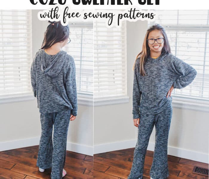 cozy sweater set sewing tutorial using free pdf patterns and tutorial