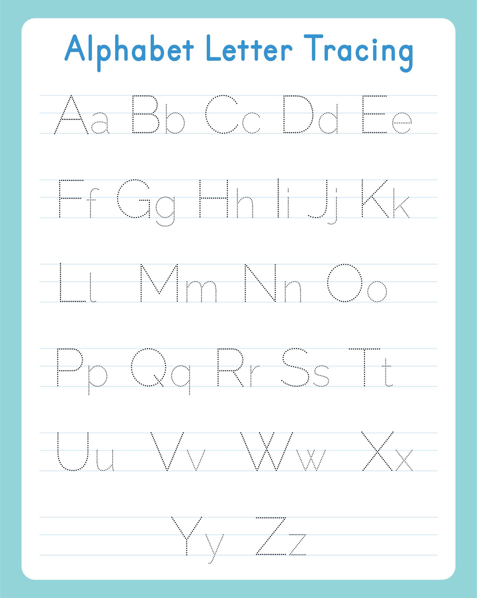 20 Best Free Printable Tracing Alphabet Letters PDF for Free at Printablee