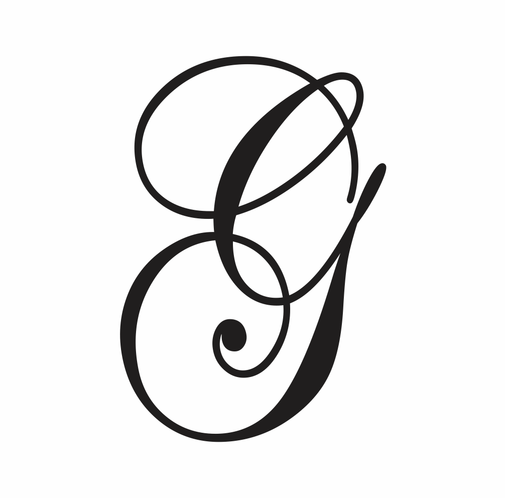 capital g in cursive Psfont tk