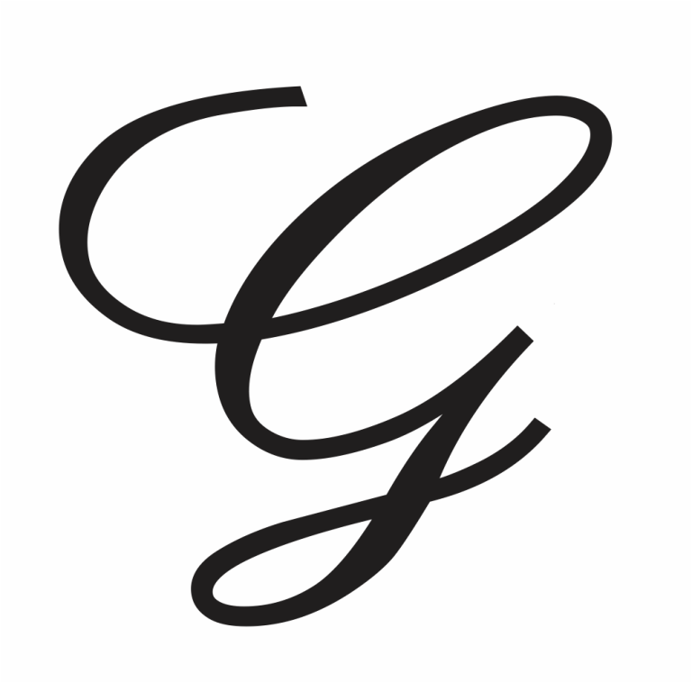 capital g in cursive Psfont tk