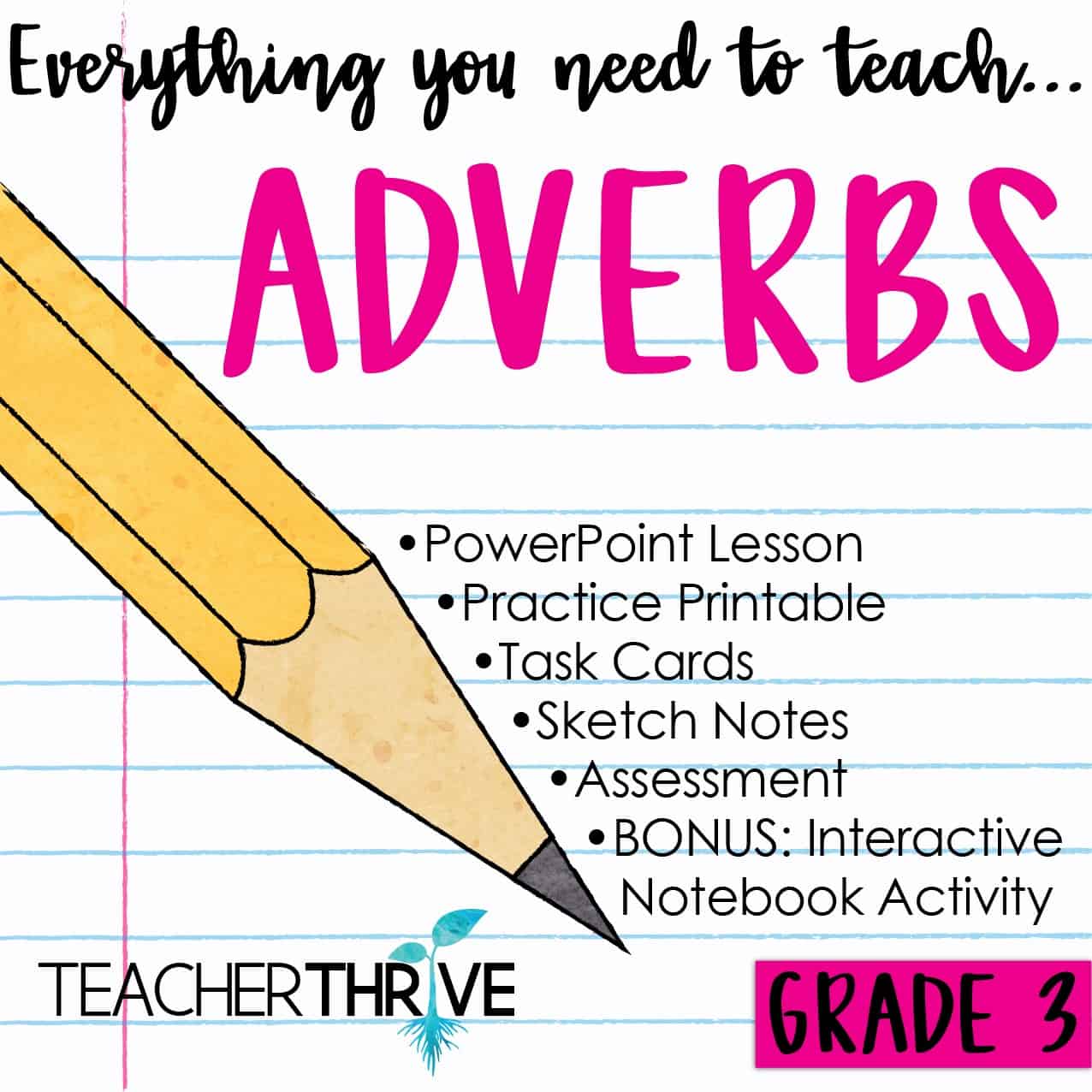 Third Grade Grammar: Adverbs • Teacher Thrive