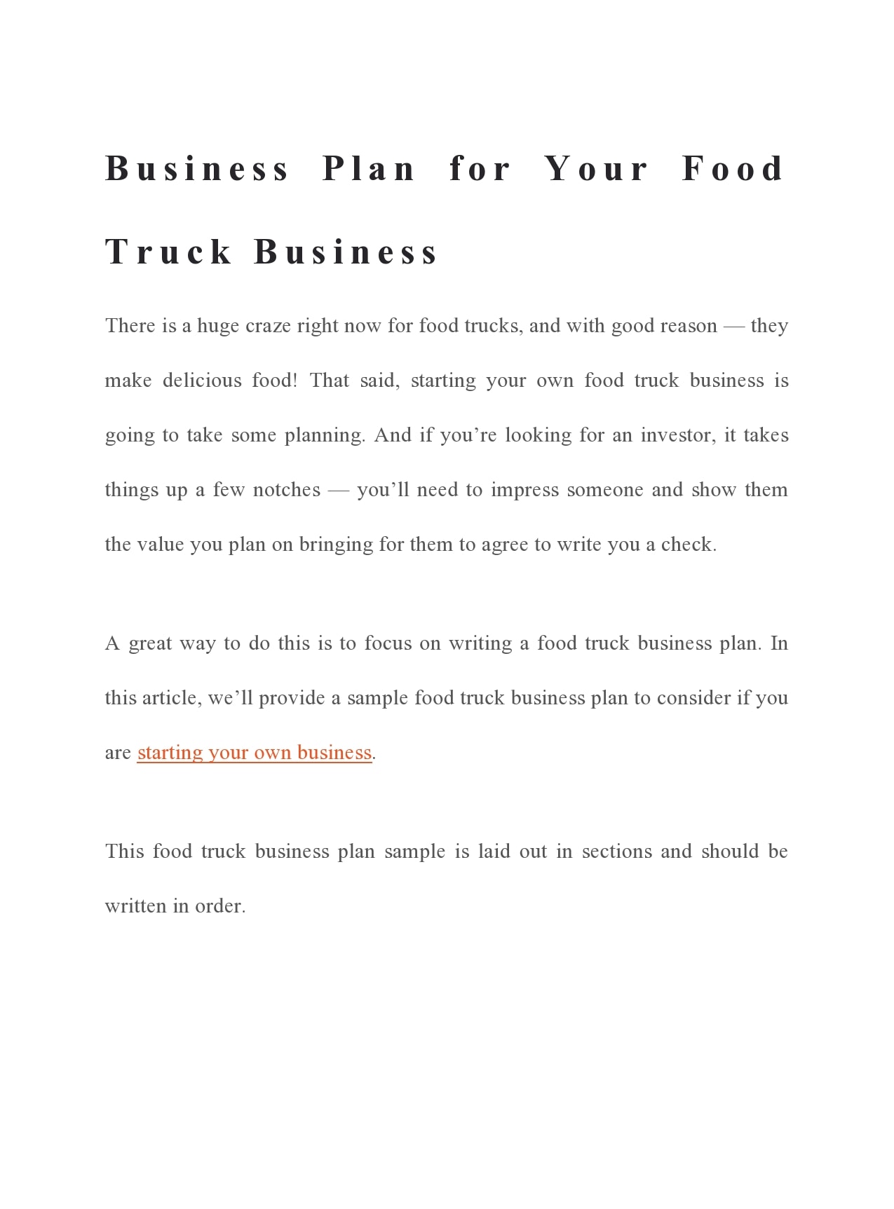 29 Proven Food Truck Business Plans (PDF, Word) TemplateArchive