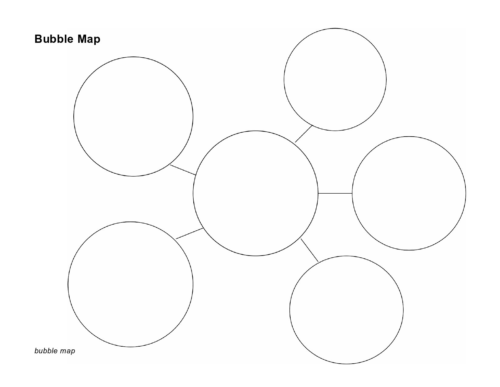 Free Bubble Map Template