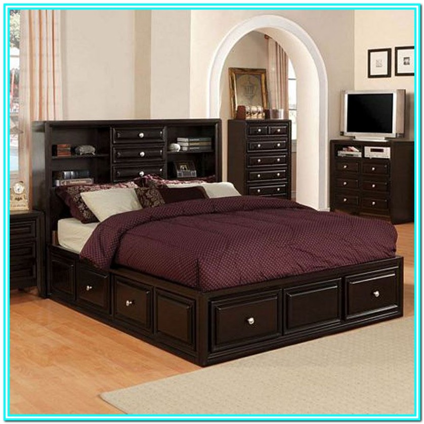 Platform Bed With Drawers Queen Plans