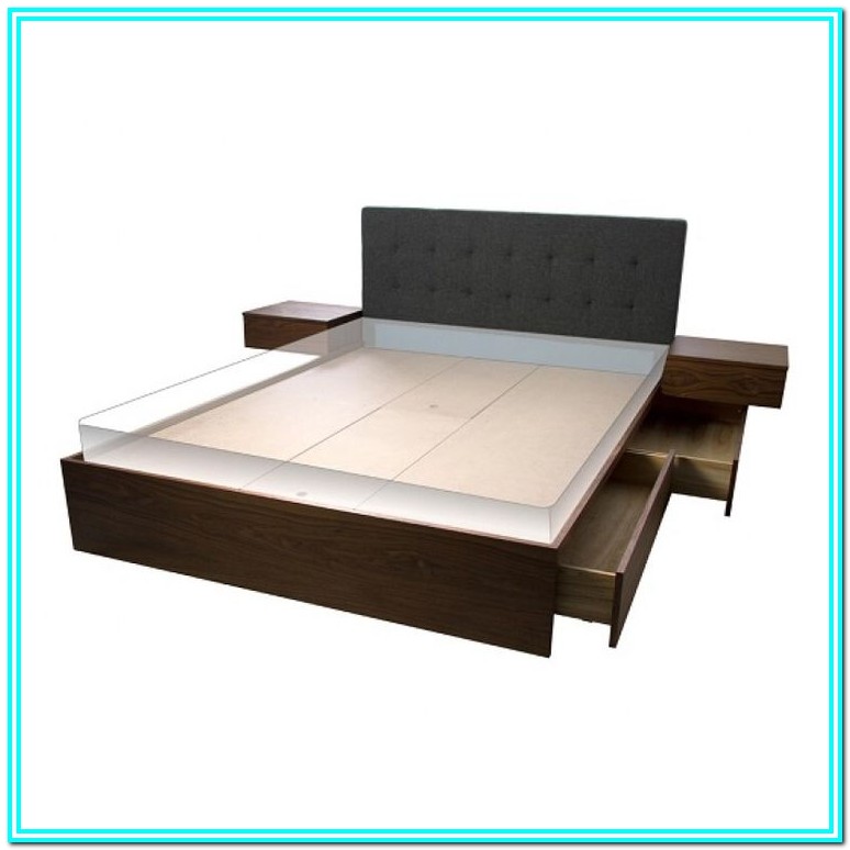 Queen Platform Bed With Drawers Canada