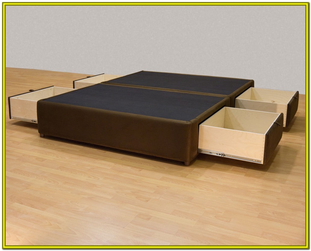 Queen Size Platform Storage Bed Frame