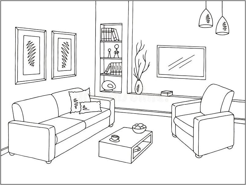 Living Room Black And White Art