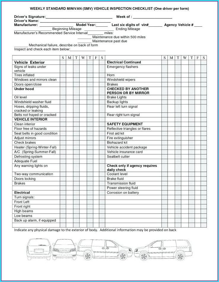 Hvac Maintenance Checklist Template Excel