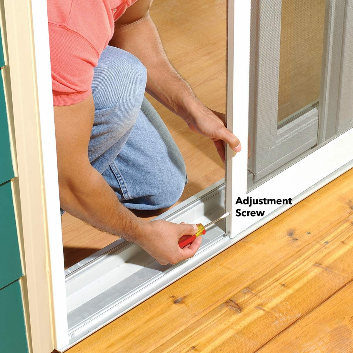 How To Adjust a Sticking Patio Screen Door Family Handyman