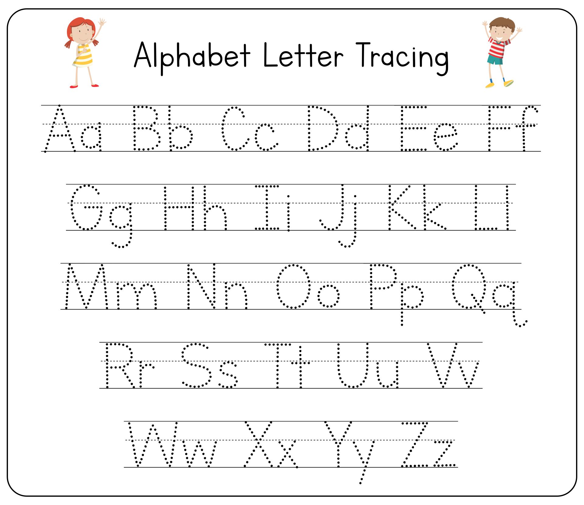 7 Best Images Of Free Printable Tracing Alphabet Letters Free | Images