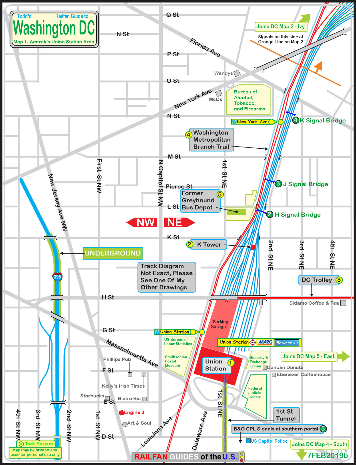 Union Station Dc Map Railfan Guide to Washington DC Union Station