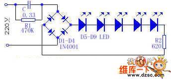 Electric health care night light circuit diagram - LED_and_Light