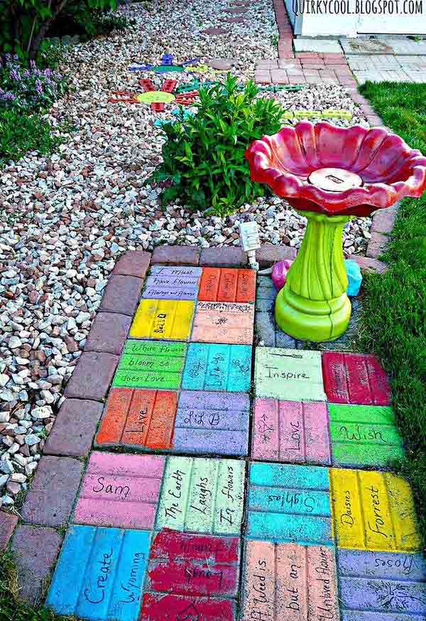 Diy Ideas For Creating Cool Garden Or Yard Brick Projects