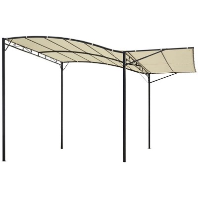 Patio Gazebo Extendable Side Awning