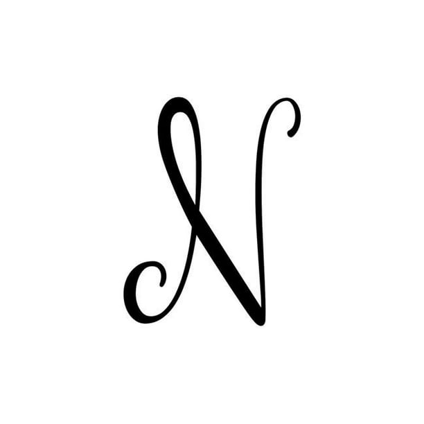 Download Precision Metal Art INITIAL-N-18BLK 18 in. Initial ...