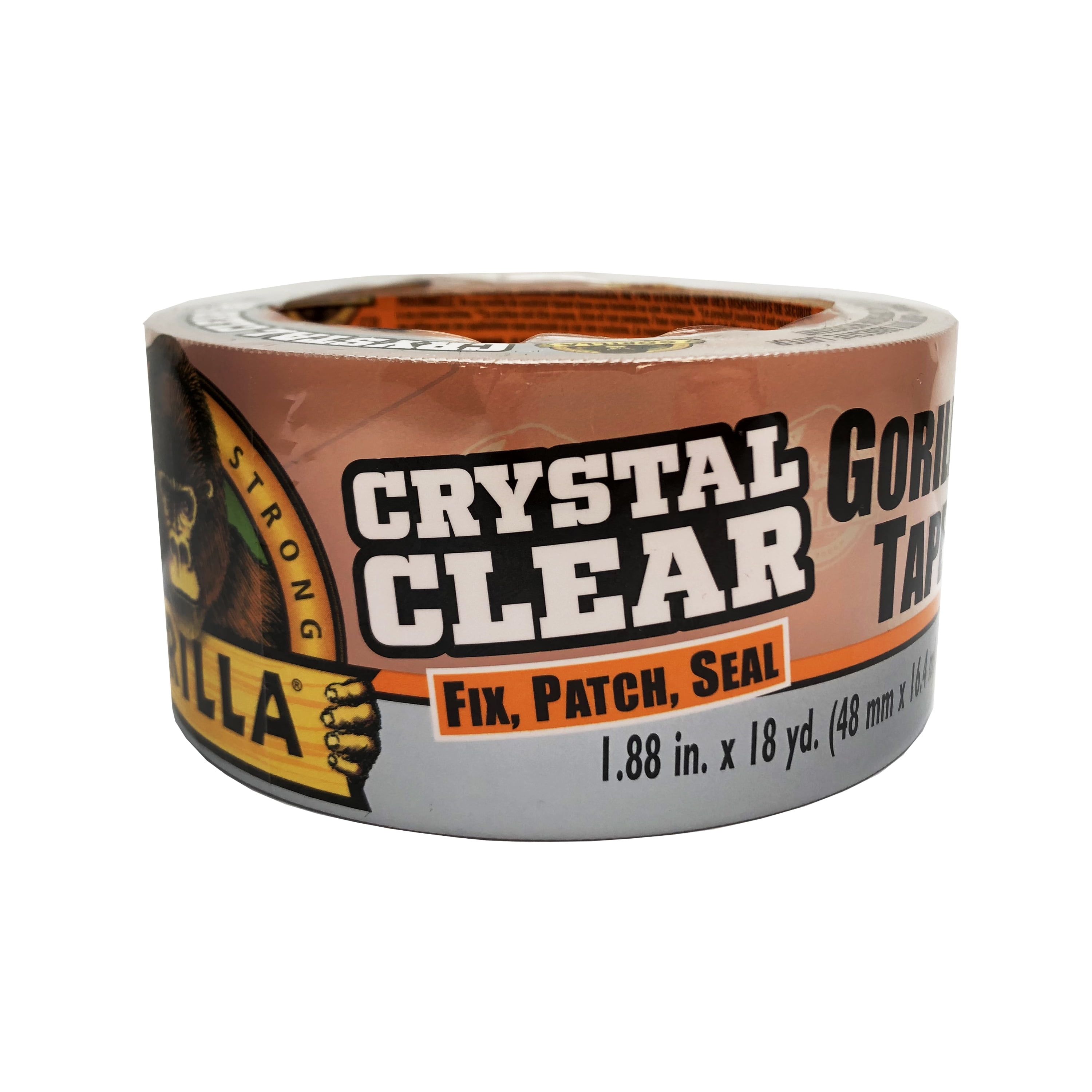 Gorilla Glue Crystal Clear Tape, 1.88 inch x 18 Yard Roll Clear Color Tape Material