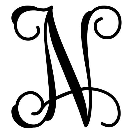 Download Custom Decor Initial It - N Vine Monogram - 12.5 in #1952 ...