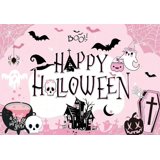 Cartoon Halloween Photographic Background Baby Shower Decorations ...