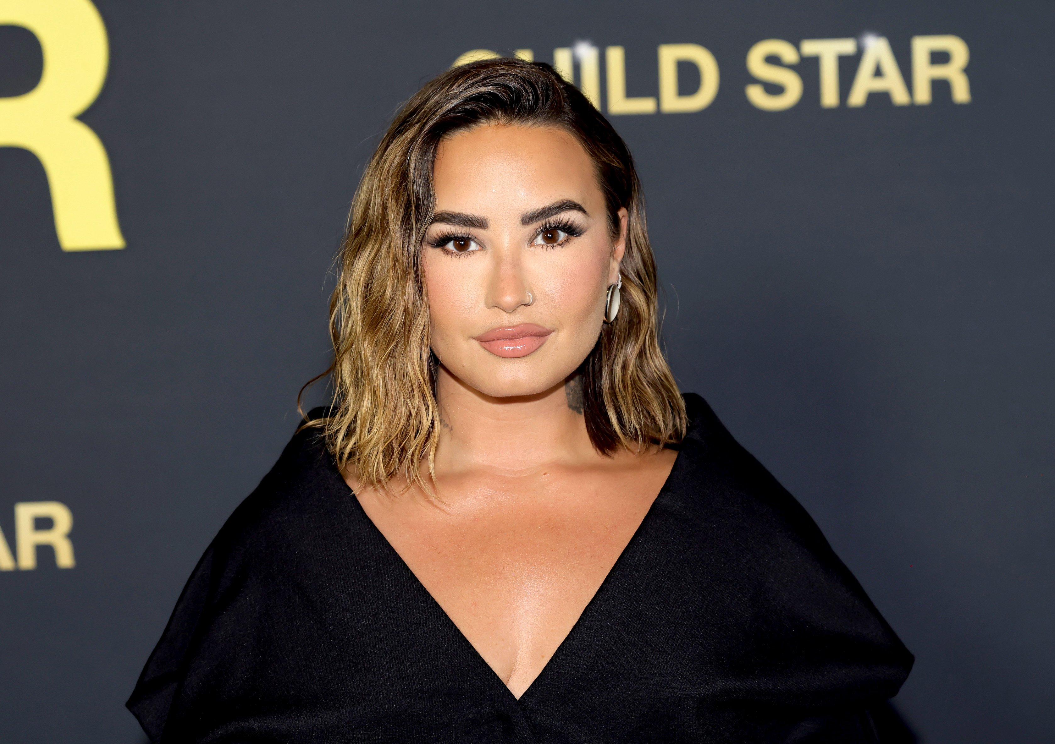 Demi Lovato at the premiere of Hulu's Child Star