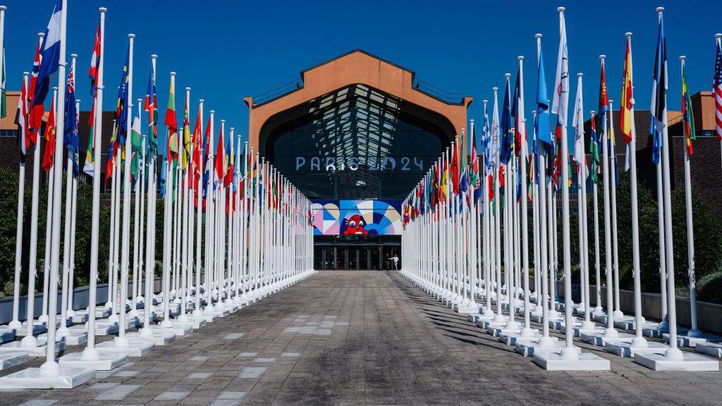 Paris Olympic Village dining hall 