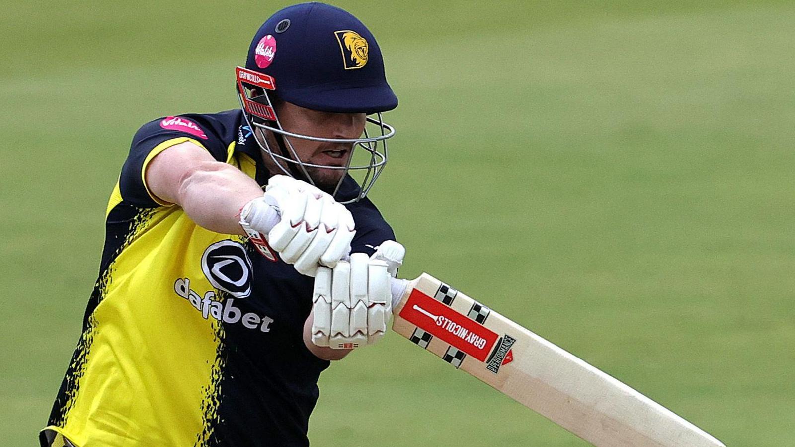 Alex Lees batting for Durham