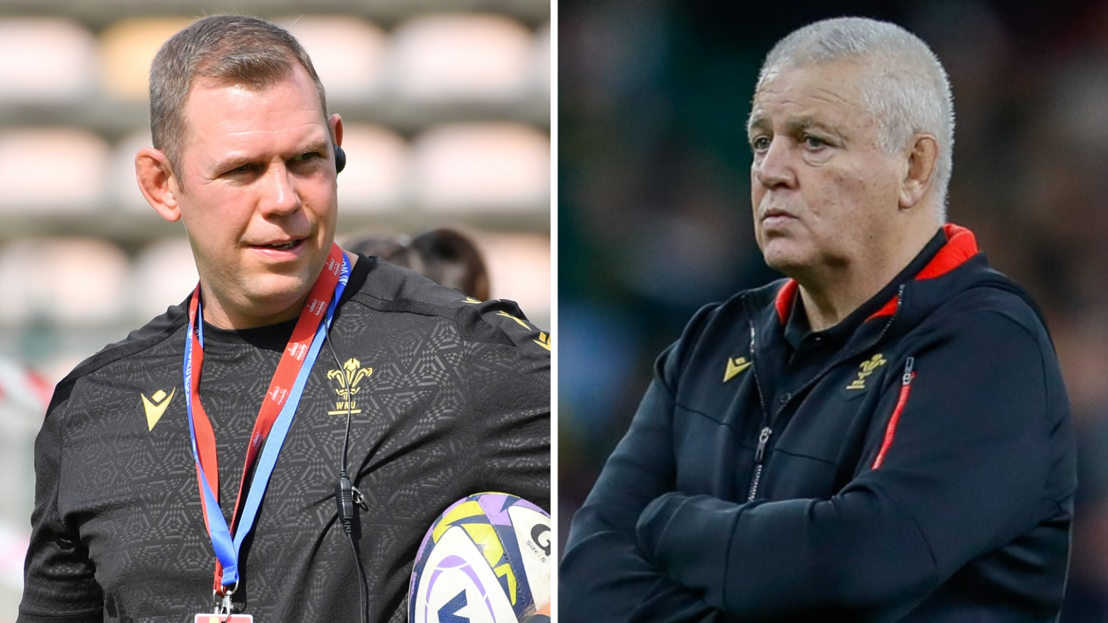 Ioan Cunningham (left) and Warren Gatland