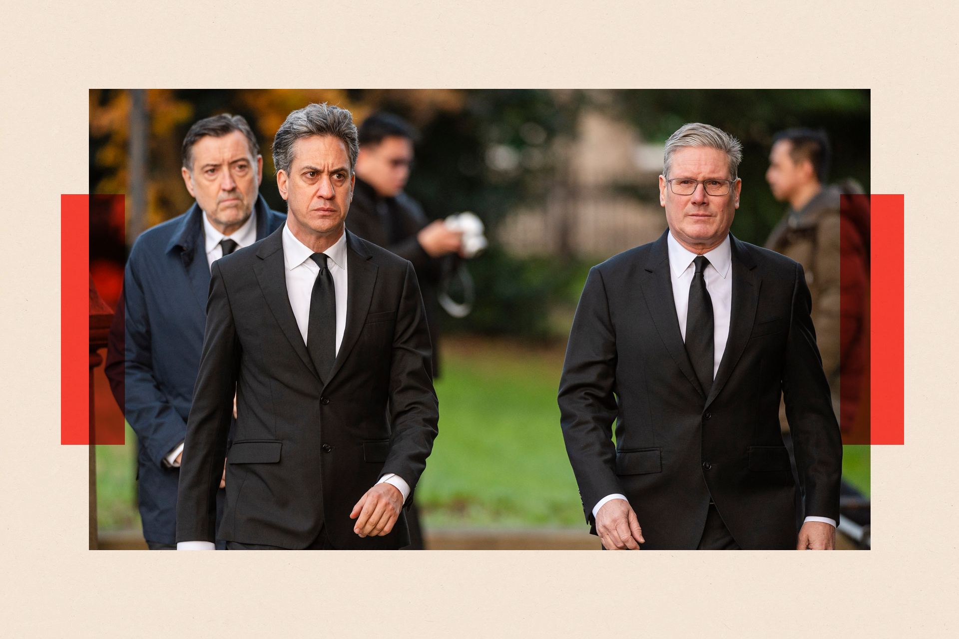 Keir Starmer alongside Ed Miliband (pictured on the left)