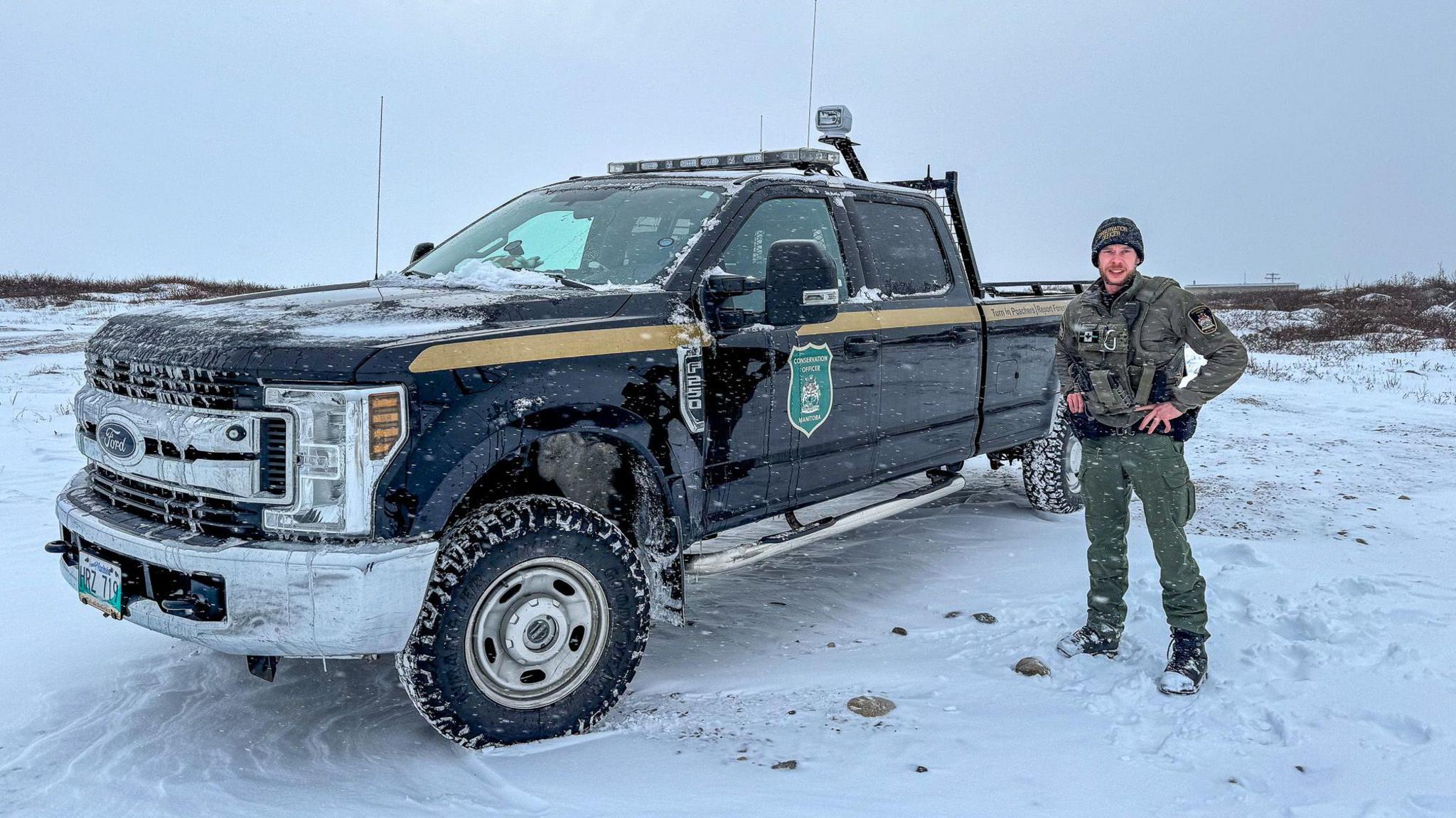 Sergeant Ian Van Nest from Churchill's Polar Bear Alert Program 