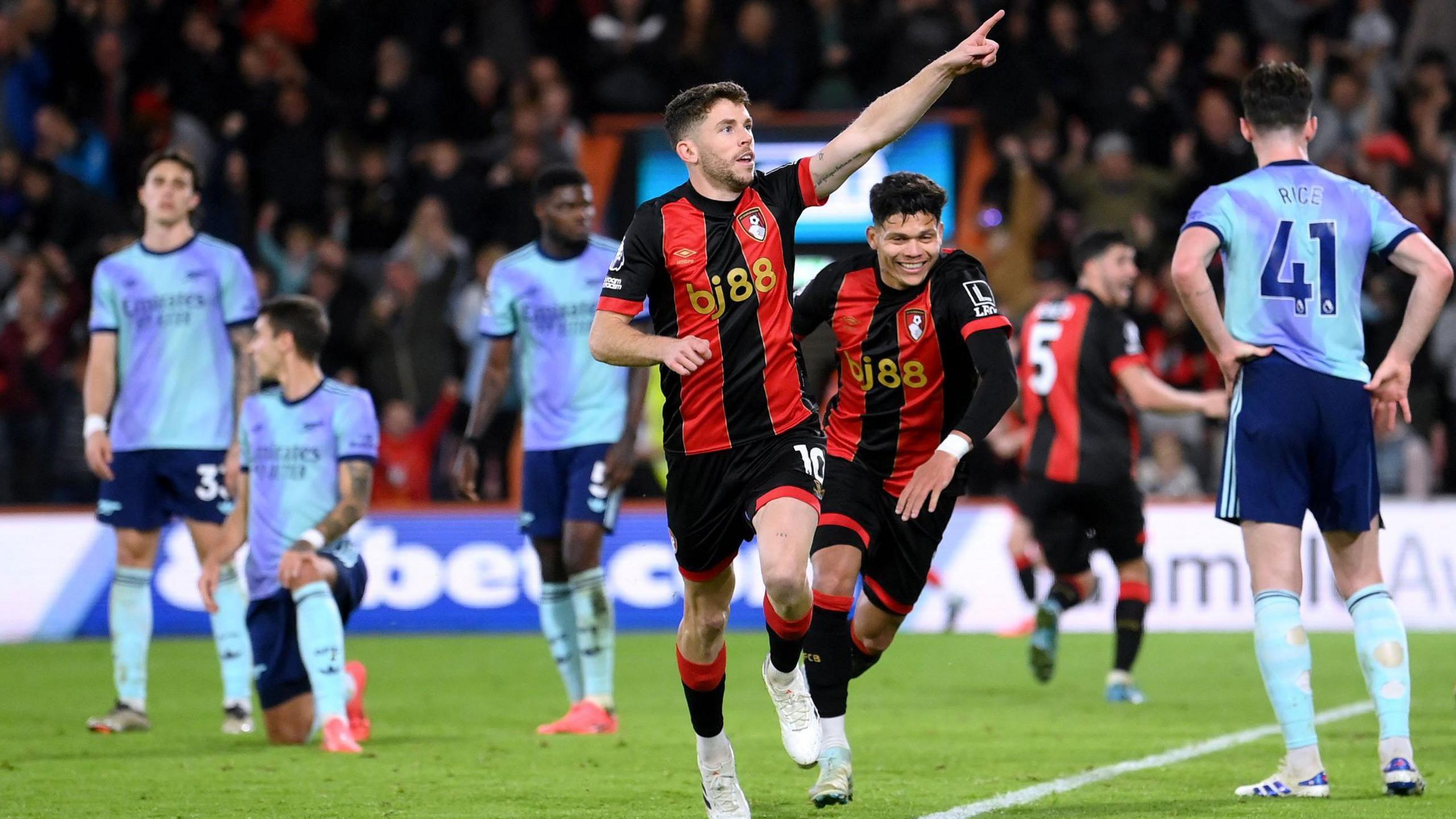 Ryan Christie celebrates