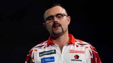 Australia's Damon Heta at the PDC World Championship at Alexandra Palace