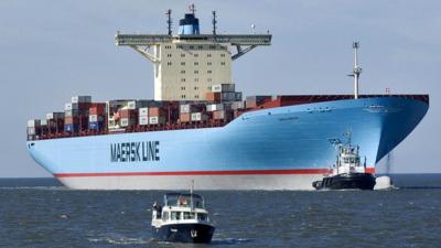 Maersk container ship