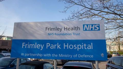 Frimley Park Hospital in Surrey are preparing for Christmas