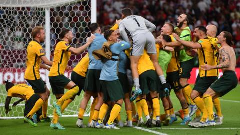 Australia celebrate