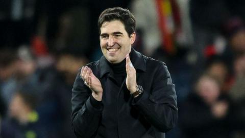 Andoni Iraola during a Bournemouth game