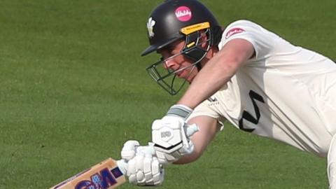 Dan Lawrence batting for Surrey