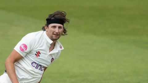 Jack White in action for Northamptonshire