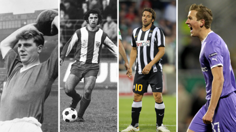 Duncan Edwards, Gerd Muller, Alessandro del Piero, Harry Kane