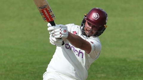 Ricardo Vasconcelos batting for Northants