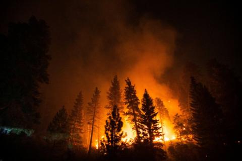 A fire in California. Archive photo