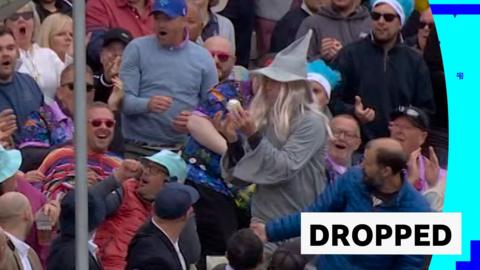 Spectator dressed up as Gandalf